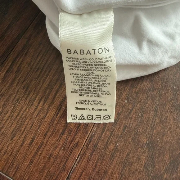 Babaton Cream Fabric Care Label - Picture 3 of 4